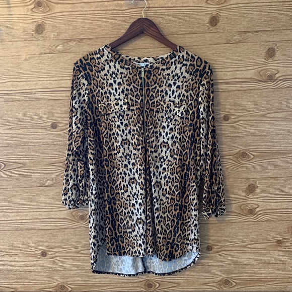 NYGARD LEOPARD CHEETAH TUNIC WILD ANIMAL PRINT LP - Picture 3 of 11